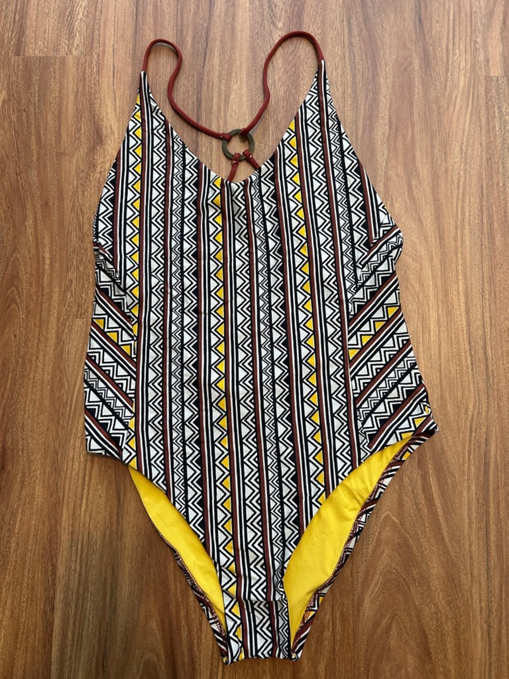 DOLCE VITA Tribal Trance One-Piece Swimsuit. Size L